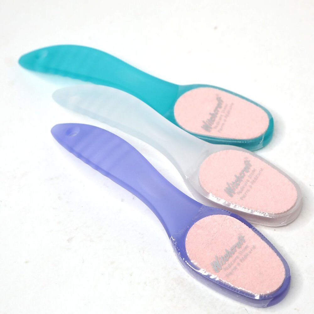 Witchcraft Pedicure Stone Frosted Handle Foot Files Pedi Spa Y2K - Lot of 3 NEW